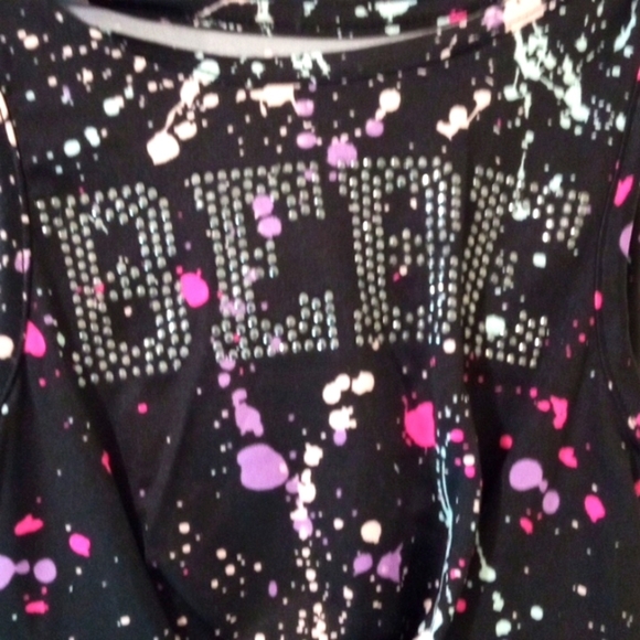 BEBE SPORT FUCHSIA BLACK PANTS GRAPHIC TEE TANK TOP JOGGER SET GIRLS SIZE 4 NWT - Picture 6 of 8